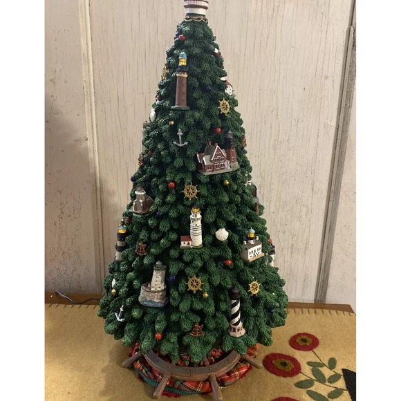 Danbury Mint Captain's Lighthouse Christmas Tree Complete w/ Accessories & Box - Picture 2 of 16